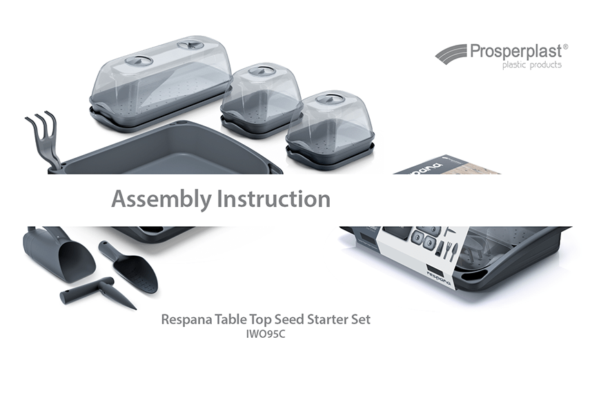 Hogyan kell a Respana Table Top Seed Starter Set mini palántázó készletet összeállítani?